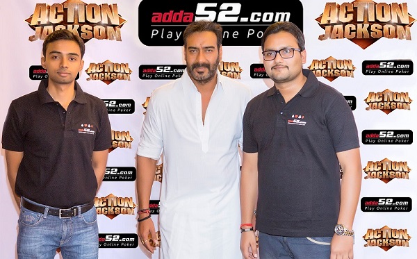 Adda52 poker players with Ajay Devgn