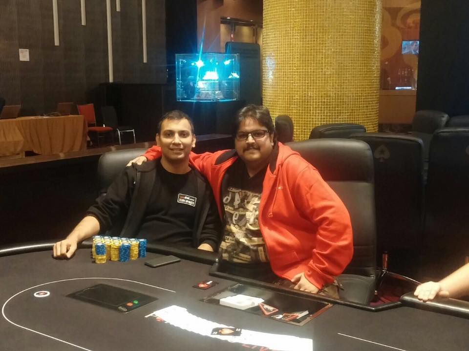 Kunal Patni(left) and Rajeev Raut at the final table