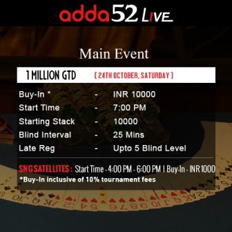 1 million gtd adda52 live october