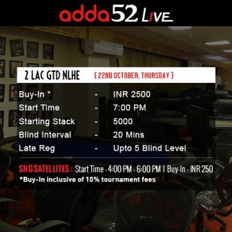2 lac gtd adda52 live october